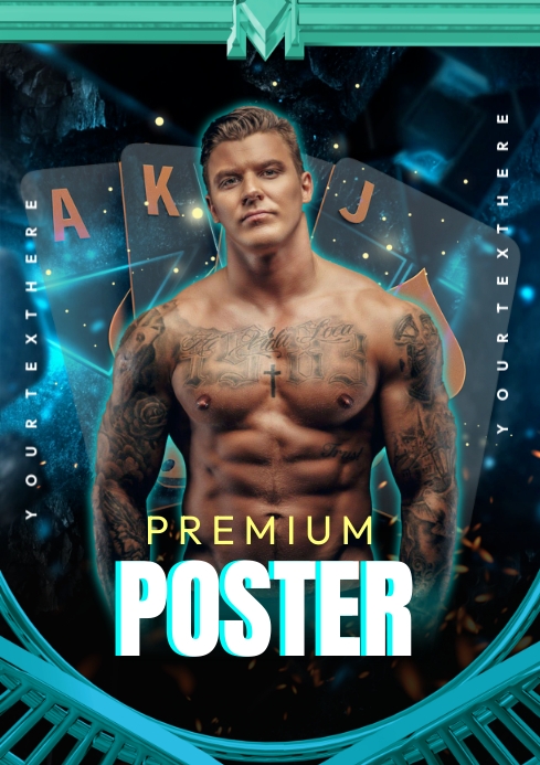 Celebrity Premium Poster A4 template