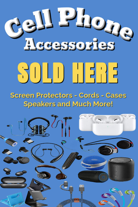 Copy of Cell Phone Accessories Sold Her | PosterMyWall