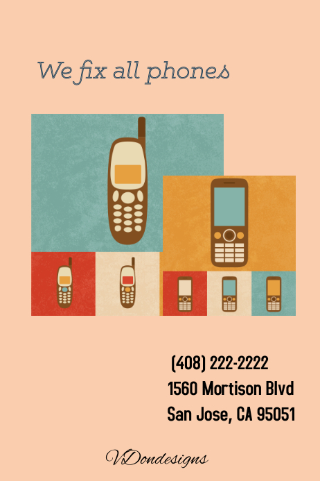 Cell Phone Template PosterMyWall