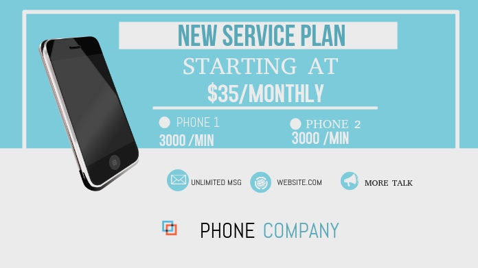 Copy of Cell Phone Rates | PosterMyWall