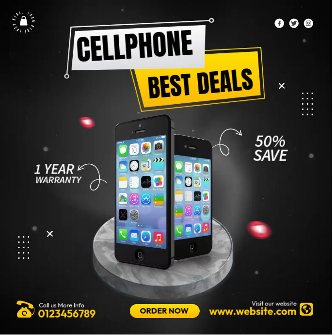 Mobile Model Offer Cellphone Limited Offer Template | PosterMyWall