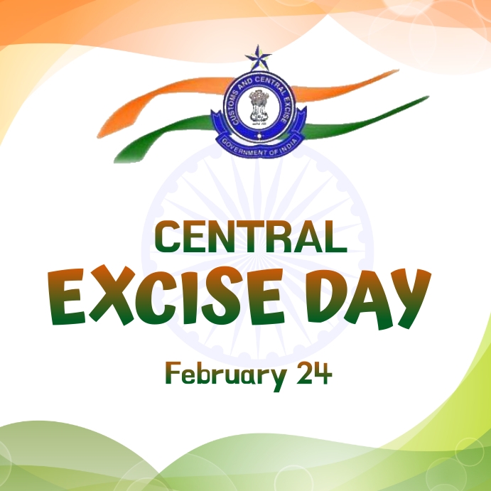 Central Excise Day Message Instagram template