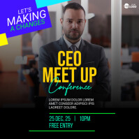 CEO Meet up Conference Template Instagram Post