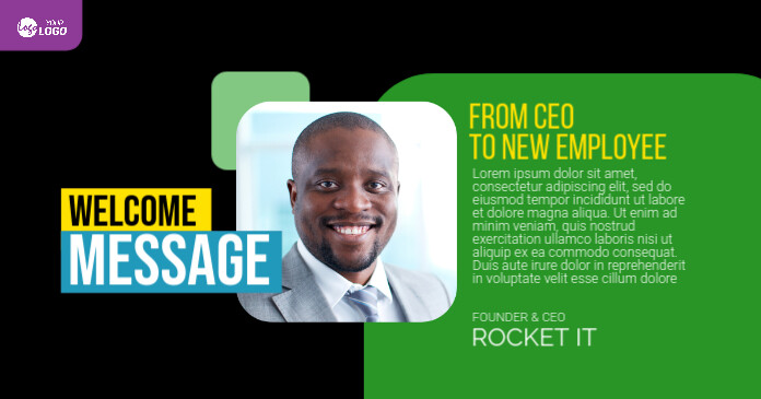 CEO Message Design Template | PosterMyWall