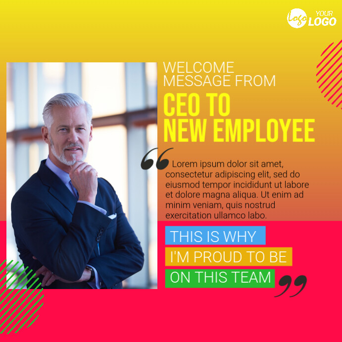 CEO Message Template PosterMyWall