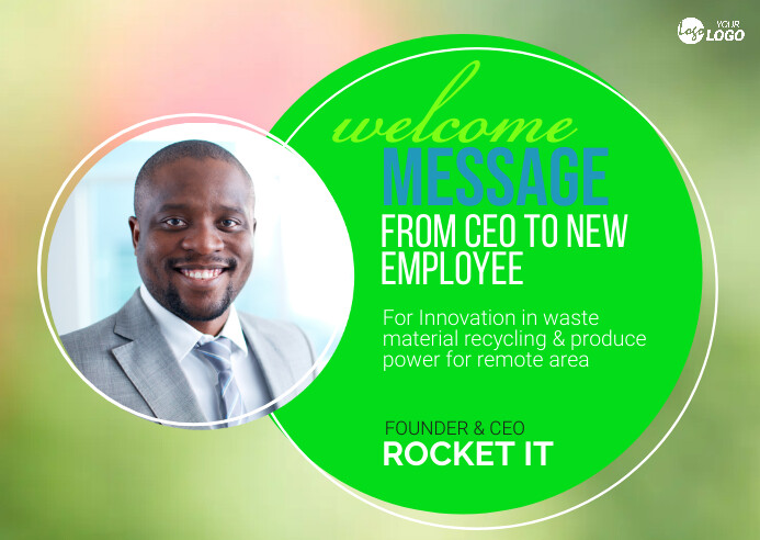 CEO Message Template | PosterMyWall