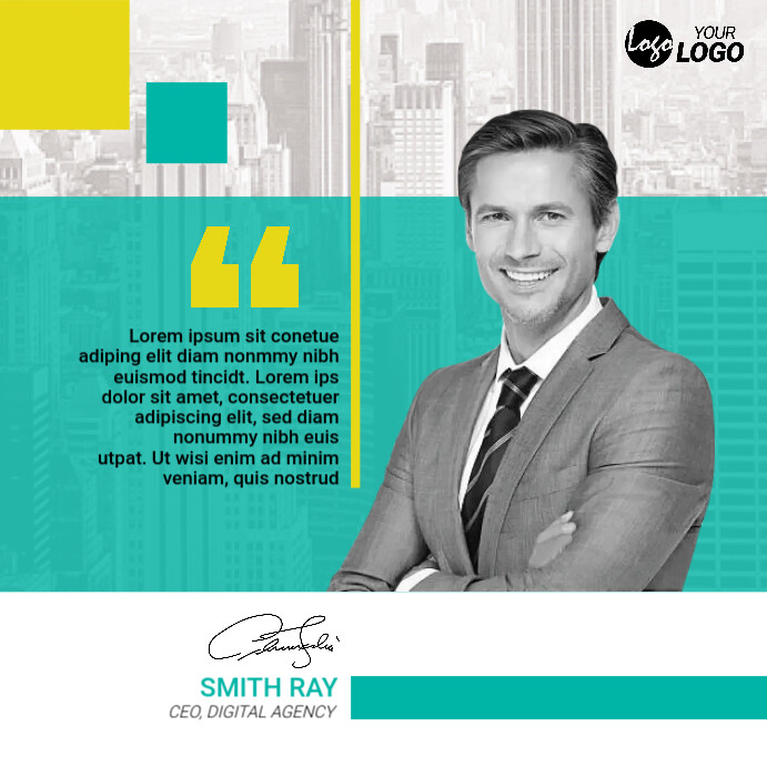 CEO Message Template PosterMyWall