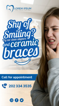 Ceramic Braces Instagram Facebook Story template