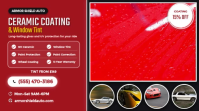 Rojo Ceramic Coating and Window Tinting Miniatura na YouTube Template