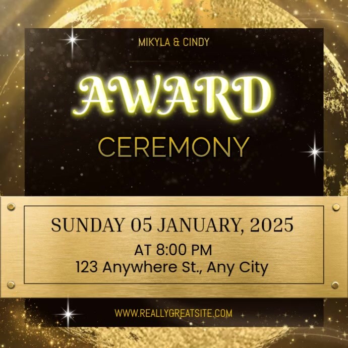 Ceremony Award Ads Template | PosterMyWall