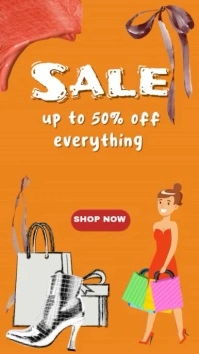 Ceria Animated Elegant Sale Promotion  Reel Instagram template