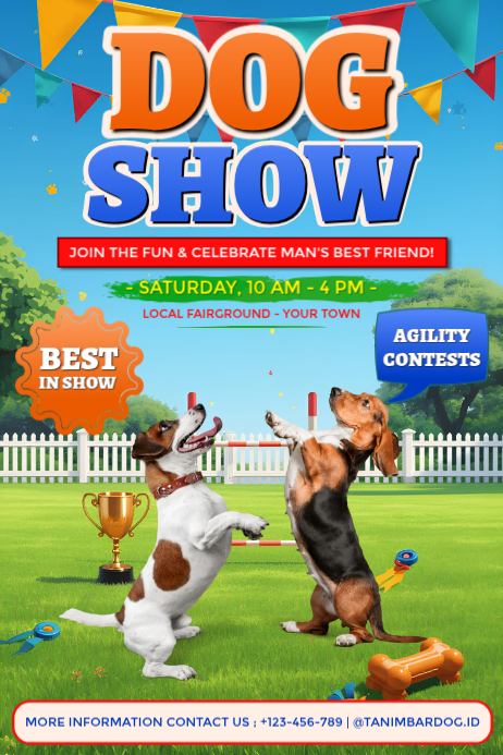 plantilla-de-ceria-dog-show-poster-postermywall