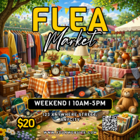 Ceria Flea Market Pos Instagram Instagram-Beitrag template