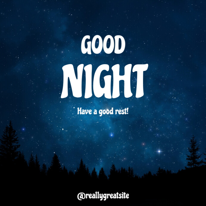 Ceria Good Night Greeting Instagram Post Pos Instagram Template ...