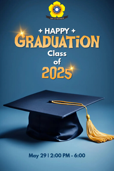 Ceria Happy Graduation Class Of 2025 Poster template