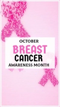 Ceria Pink Breast Cancer Awareness Month Reel Instagram template