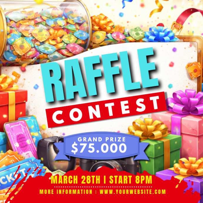 Ceria Raffle Contest Pos Instagram Template | PosterMyWall