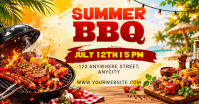 Summer BBQ Immagine condivisa di Facebook Template