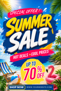 Ceria Summer Sale Poster Plakkaat template