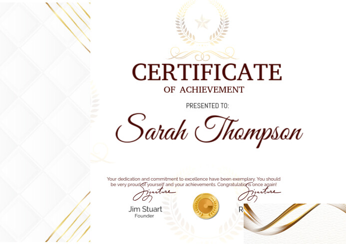 Cert  A4 template