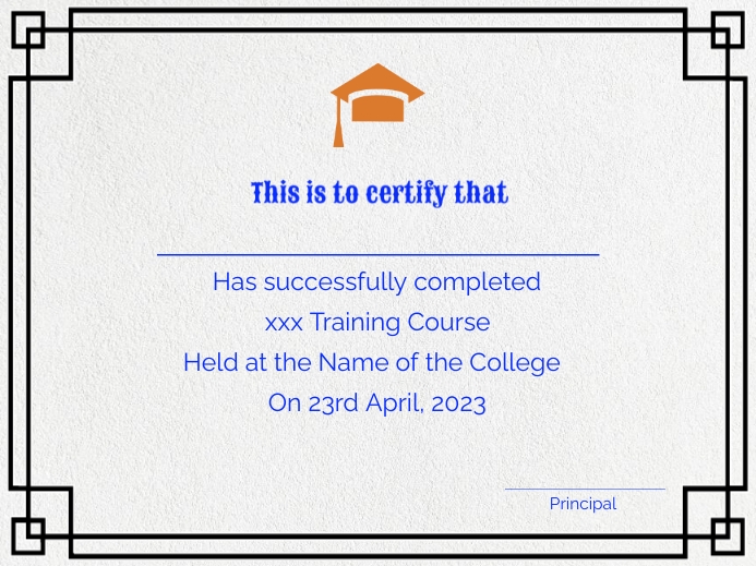 Copy of Certificate Template | PosterMyWall