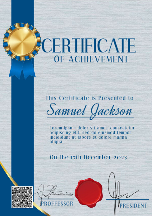 Certificate (1) Template | PosterMyWall