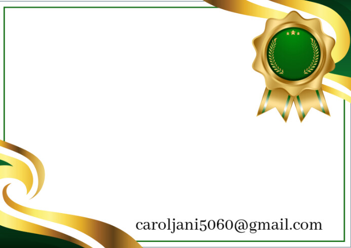 Certificate award 2025 A4 template