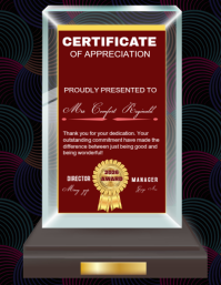 Certificate award poster design Pamflet (VSA Brief) template