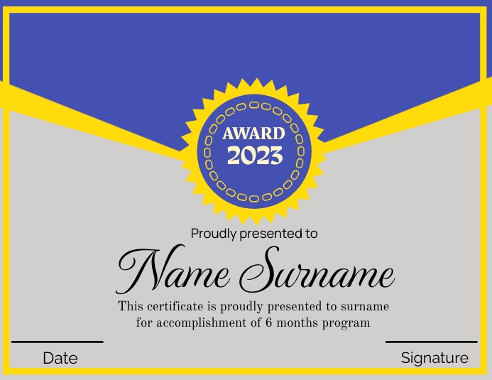 Certificate design,certificate printable free Template | PosterMyWall