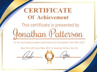 Certificate Sinal de jardim template