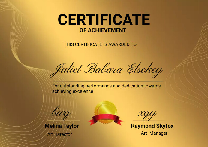 Copy of Certificate | PosterMyWall