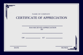 customizable design templates for certificate appreciation