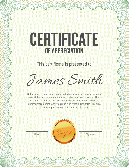 Copy of Certificate | PosterMyWall Copy of Certificate | PosterMyWall