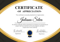 Certificate design template A4