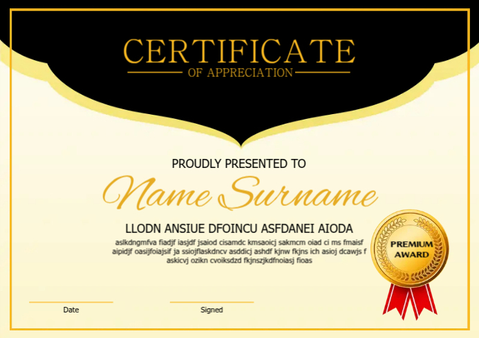 Copy of Certificate | PosterMyWall Copy of Certificate | PosterMyWall