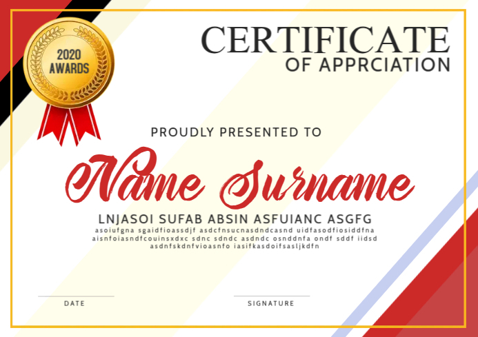 Copy of Certificate | PosterMyWall