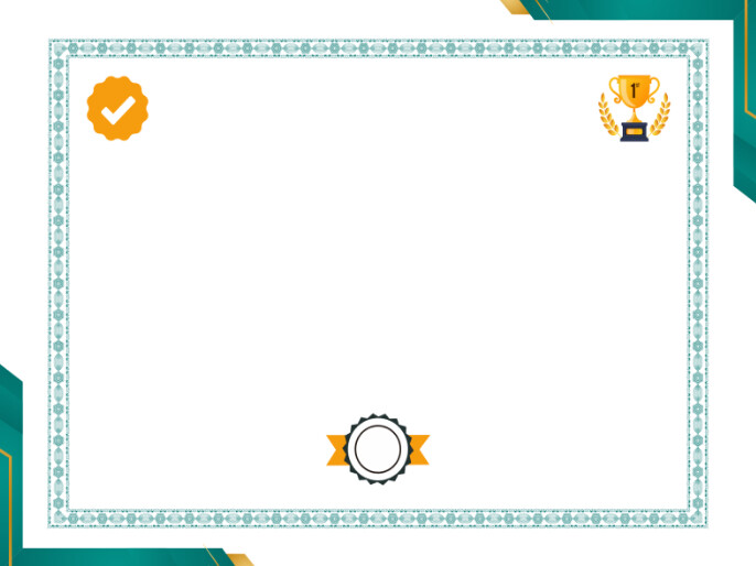 Certificate Presentation template