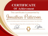 Certificate Yard Sign template