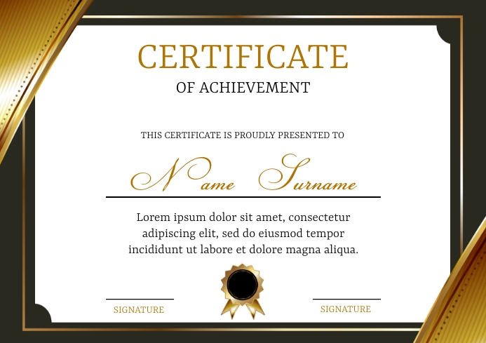 Copy of CERTIFICATE | PosterMyWall