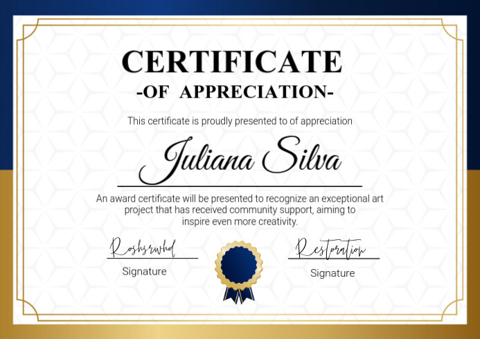 Certificate Template | PosterMyWall