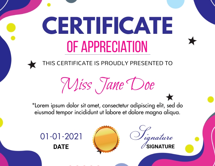 Copy of Certificate | PosterMyWall