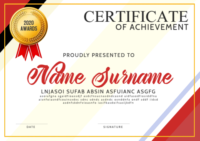Copy of Certificate | PosterMyWall Copy of Certificate | PosterMyWall
