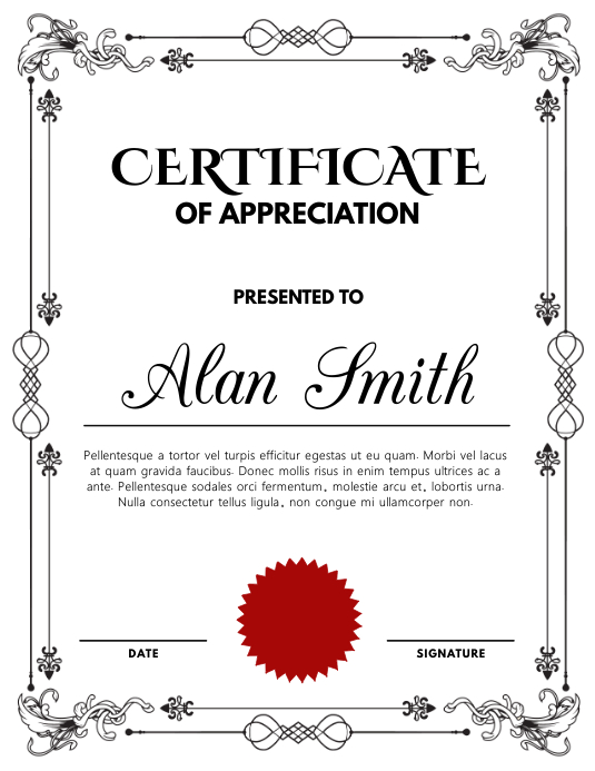 Certificate Template Postermywall