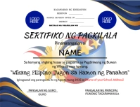 Certificate For Buwan Ng Wika Event Løbeseddel (US Letter) template