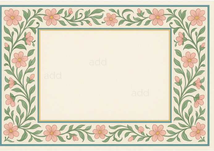 JOYFUL CERTIFICATE FRAME DESIGN A4 template