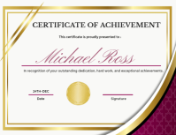 Bianco Certificate of Achievement Flyer Template