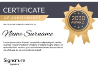 Purple Blue Certificate of Graduation Template | PosterMyWall