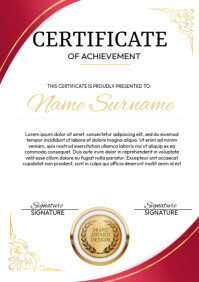 Purple Blue Certificate of Graduation Template | PosterMyWall