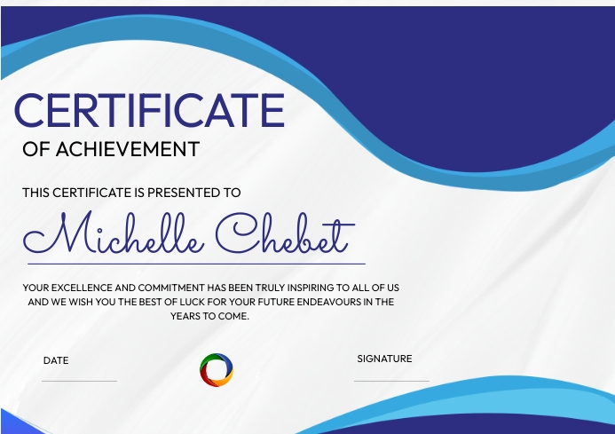 Certificate Of Achievement Template A4 Certificate Of Achievement Template A4