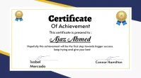 Certificate of Achievement Presentation (16:9) template
